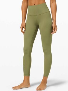 Lululemon Wunder Under High-Rise Tight 25" *Full-On Luxtreme Bronze Green Size 4